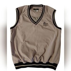 Olde Hickory Golf and Country Club Vest Beige V-Neck Large
